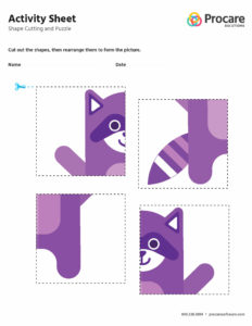 preview of the shape cutting preschool activity sheet
