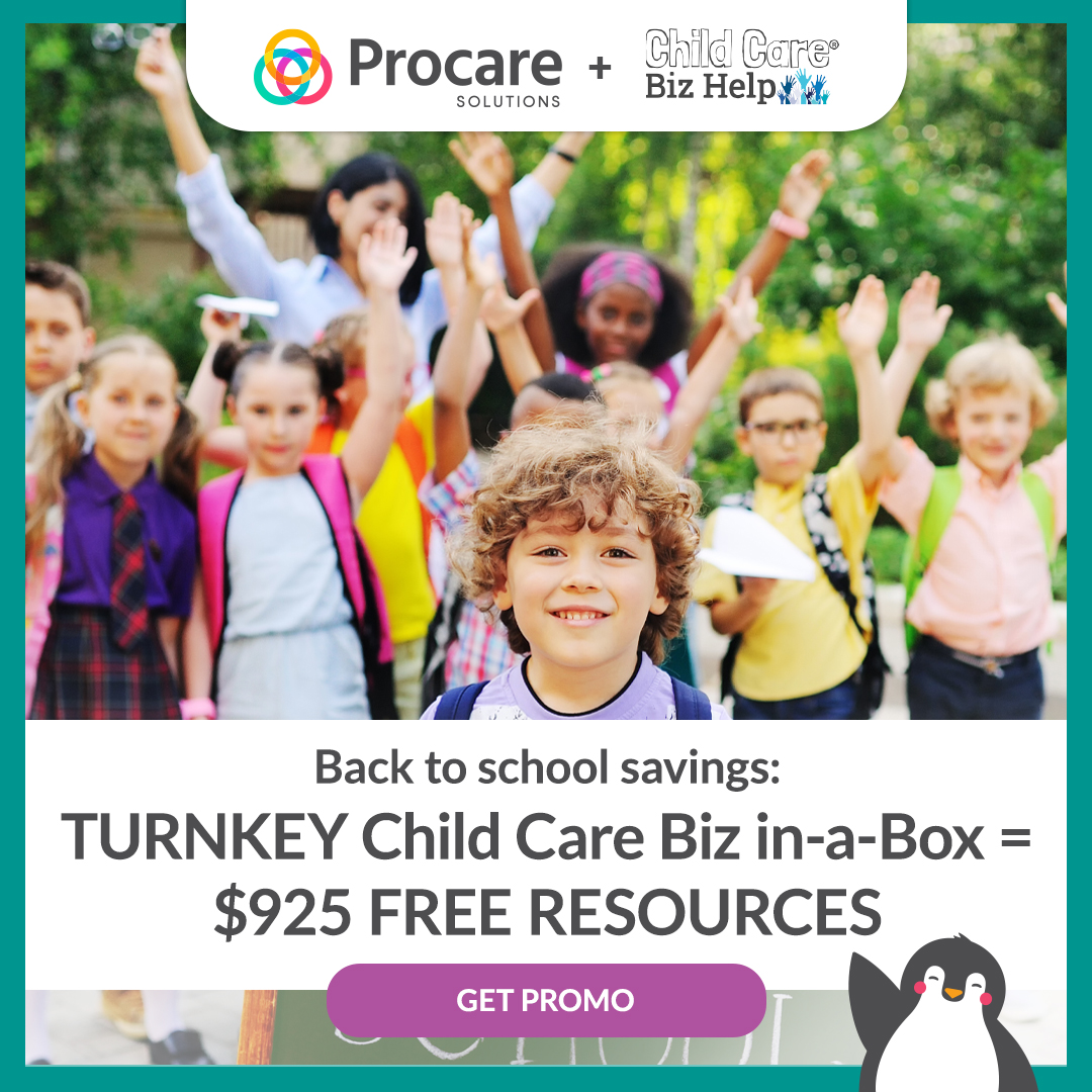 Back to school savings: TURNKEY Child Care Biz in-a-box = $925 in Free Resources
